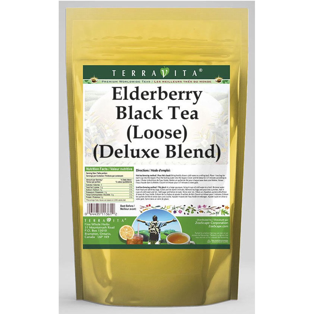 Elderberry Black Tea (Loose) (Deluxe Blend) (4 oz, Zin 532472