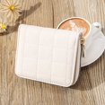 thumbnail image 4 of Short Coin Purse Solid Leather Women Card Holder Small Zipper Female Clutch, 4 of 6