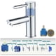 thumbnail image 4 of Basin Tap,faucet Washroom Sink Mixer Taps Single Lever Brass Cold And Hot Water, 4 of 5