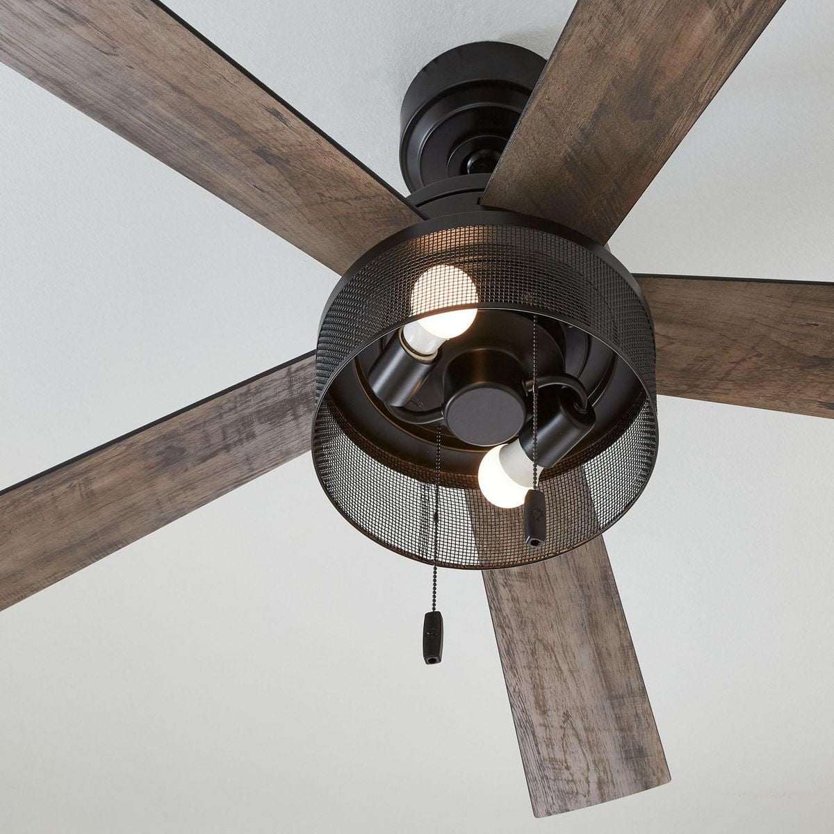 Better Homes & Gardens Transitional 52" Black Ceiling Fan, 5 Reversible Blades, LED Light Kit, Reverse Airflow