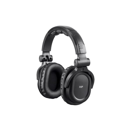 Monoprice Premium Hi-Fi DJ Style Over-the-Ear Pro Bluetooth Headphones With Mic And Qualcomm