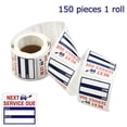 thumbnail image 1 of 150 Pcs Autocollants de Voiture Changement d'Huile Service d'Entretien Rappel Étiquettes Fenêtre Transparente Paquet d'Autocollants Légers Accessoires Extérieurs, 1 of 12