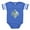 Royal Blue, variant on CafePress - PD Moreno's Halloween Ghost - Cute Infant Baby Football Bodysuit