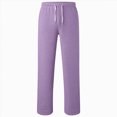 thumbnail image 5 of TOWED22 Boys' French Terry Open Bottom Sweatpants Sweats for School Kids Teens with Pockets,Light Purple,7-8 Y, 5 of 5
