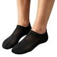 thumbnail image 5 of Bmisegm Mens No Show Socks Breathable Mesh Summer Comfortable Athletic Short Ankle Boat Socks for Men Black, 5 of 5