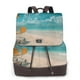 thumbnail image 1 of Balery Shopping Cart On Tropical Beach Mochila de Cuero para Mujeres, Gran Capacidad, Bolsa de Viaje Multifuncional, Mochila de Cuero y Bolsa de Hombro para Mujeres, 1 of 4