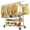 Gold, variant on melmine Heavy Duty Rolling Clothes Rack with Shelves,Extra Wide Adjustable Double Rod Clothing Rack on Wheels,630lbs Commercial Garment Organizer,Chrome