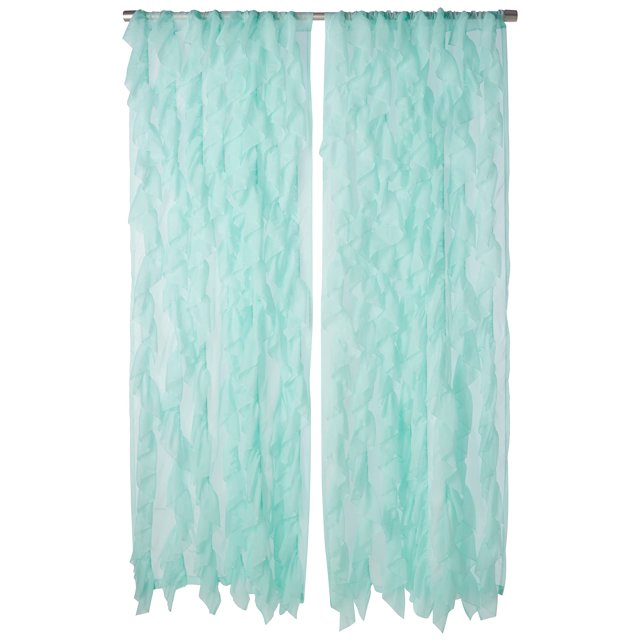 Cortinas de gasa transparente con volantes de la colección Sweet Home