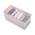 thumbnail image 1 of Awdenio Jeans Clothing Separation Basket Dormitory Wardrobe Drawer Transparent Storage Household Fabric Storage, 1 of 1