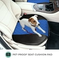 thumbnail image 3 of FH Group Leather Neosupreme Seat Cushion Pad With Front Pocket For Car Truck SUV Van Blue - 2Pc, 3 of 8