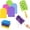 1set, variant on Reusable Chenille Microfiber Dust Duster, Removable Washable Cloth Covers, Efficient Home Cleaning (1 Set)