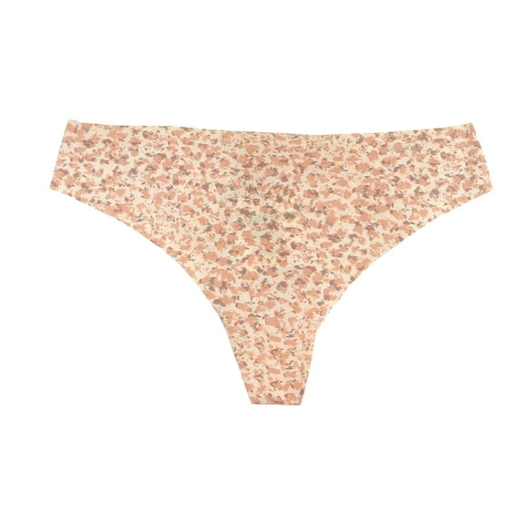 Calvin Klein Invisibles Floral Seamless Thong Panties Women's Large