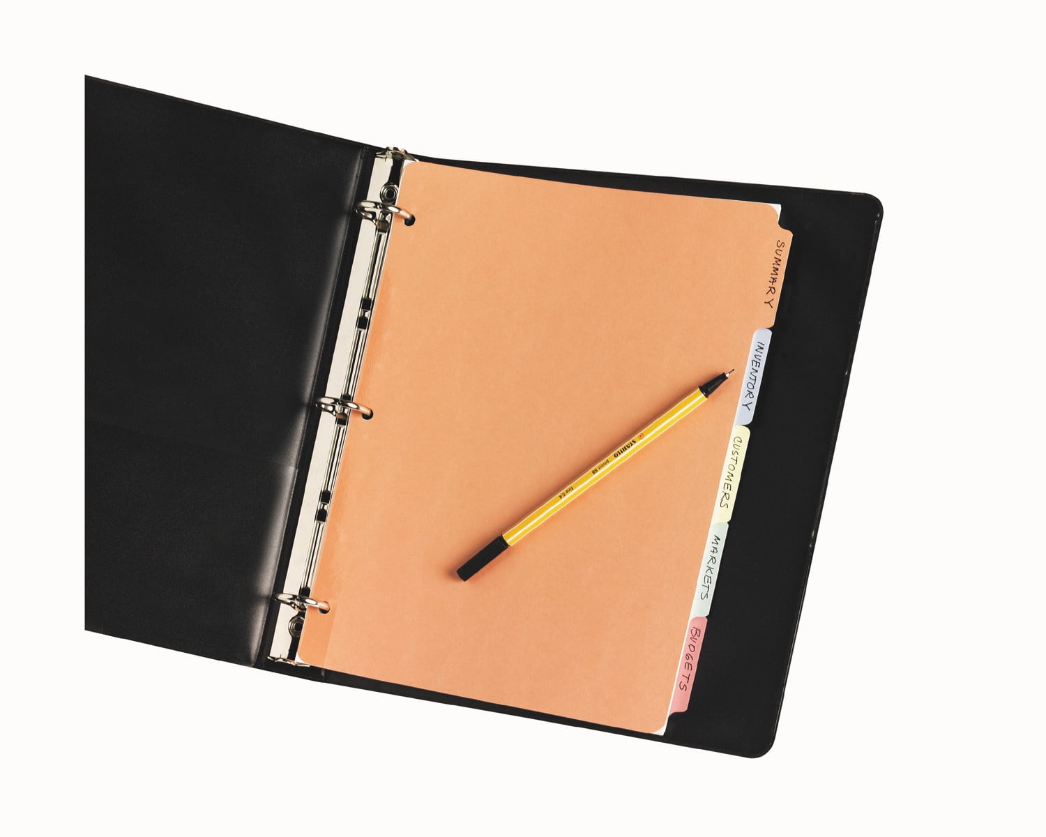 Avery Plain Tab Write & Erase Dividers, 5 Tabs, Multicolor, 36 Sets (11508)