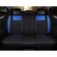 thumbnail image 5 of Maidao Car Seat Covers Full Set for Cadillac for CTS 200-2013 5 Seats Compatible Airbag Waterproof Premium Leather Front and Back Seat Protectors with Headrest Black and Blue, 5 of 7