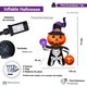 thumbnail image 5 of Inflable De Halloween La Merced Esqueleto Calabaza Plástico Resistente Iluminación Led, 5 of 6
