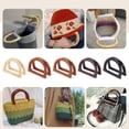 thumbnail image 6 of 10PCS D Shape Purse Handles 5 Colors Wooden Bag Handle Replacement Decorative Bag Handles Purse Making Supplies for Summer Straws Beach Handbags Macrame Crocheted Purse, 6 of 6
