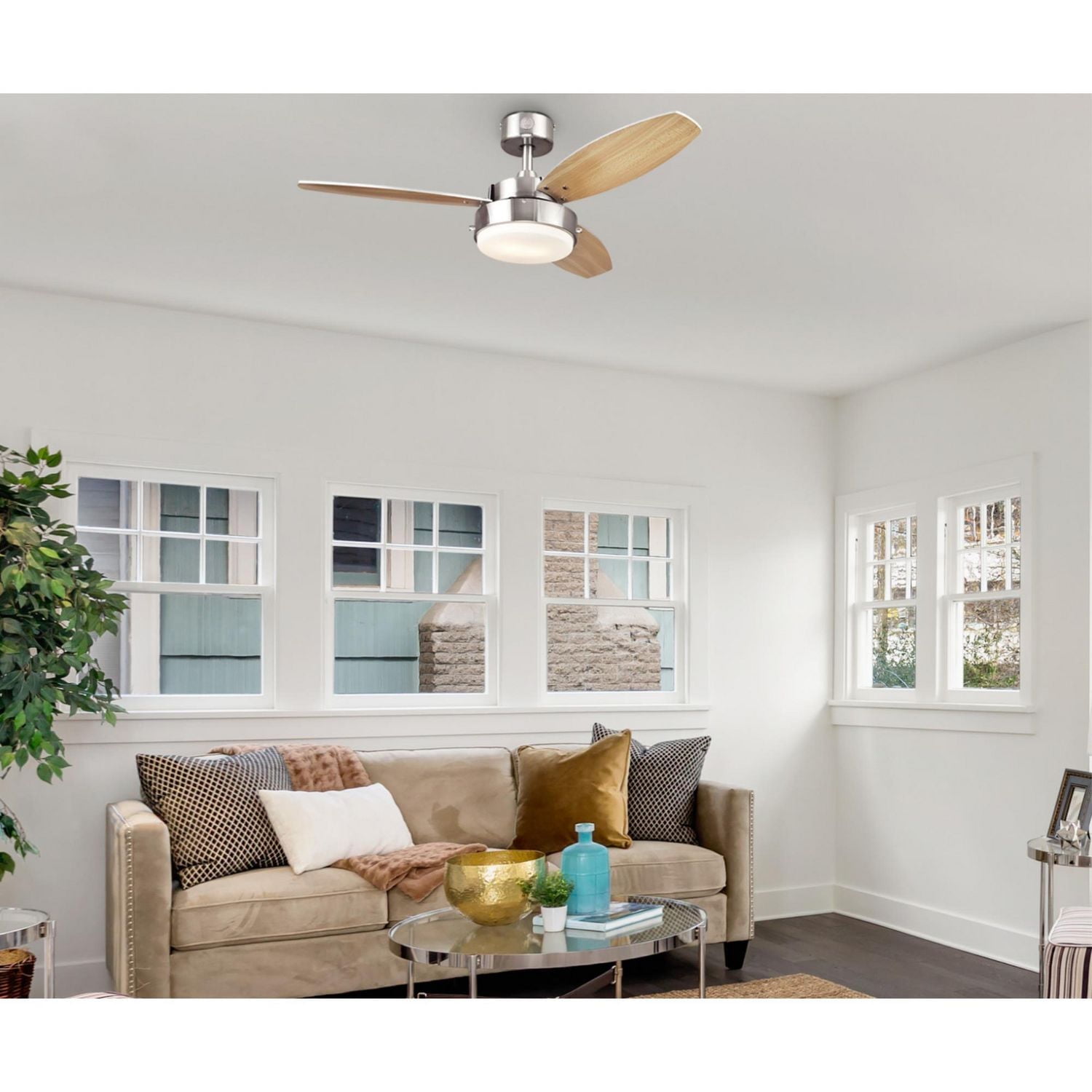 Westinghouse Alloy 42" Indoor Ceiling Fan in Brushed Nickel