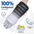 thumbnail image 6 of 128 oz/1 Gallon Motivational Water Bottle with Time Marker & Straw, BPA-Free Leakproof Sports Jug with 2-in-1 Chug & Straw Lid, Paracord Handle for Travel Gym, 6 of 8