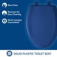 thumbnail image 2 of Asiento de inodoro Bemis 7B1200SLOWT 364, cierre lento, alargado, azul, 2 of 7
