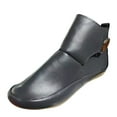 thumbnail image 6 of Hessimy Ankle Boots for Women Low Heel, Womens Casual Ankle Boots Fashion Comfy Slip on Short Boots Retro Boots(Z2-Grey,7.5), 6 of 6