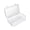 Clear, variant on 42 Clear Plastic Piping Tip Storage Box with Lockable Lid Stackable Dustproof Decorating Tip Organizer Container Cake Decor Supplies Holder,Pink