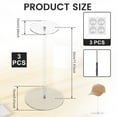 thumbnail image 2 of 3 Pack Acrylic Hat Stand Holder Kit Stable Easy to Install Baseball Hat Rack Stand Set Versatile Round Caps Acrylic Risers for Display, 2 of 10