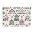 thumbnail image 7 of Yayeee Bath Rug for Bathroom Floor Non Slip Rectangle Fluffy Soft Absorbent Mat, 16"x24", Beige Nordic Christmas House, 7 of 7