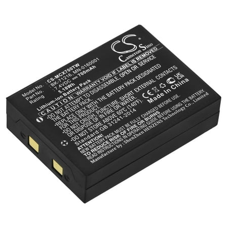 Replacement Battery for Cobra LI4900-2 WX LI5600 LI-5600 LI5600-2 DX LI6000 LI-6000 LI6000-2 WX LI6050 LI-6050 LI6500 LI-6500 LI6500-2 WX LI6700 LI-6700 LI6700-2WX 7.4V/700mAh