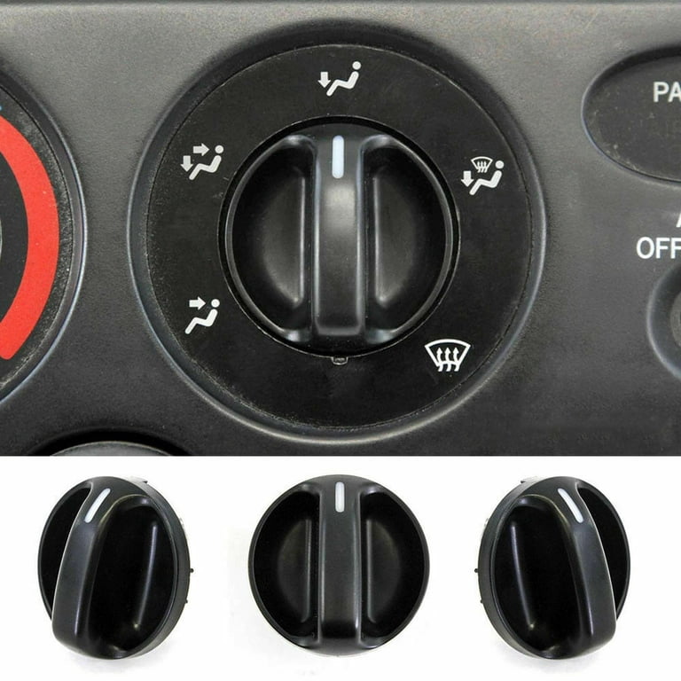 Set Of 3 Heater & A/C Control Knobs For 2000-2006 Toyota Tundra - Replaces 55905-0C010