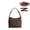 Coffee, variant on SOUND Shoulder Bag, Lightweight Crossbody Bag Water-Resistant Handbag with Adjustable Strap for Casual Daily Commute, Black