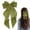 Green, variant on KaiXunRui Big Black Hair Bow Hair Bows Leather Hair Bows for Women Bow Long Ribbon Clip Spring Clip At The Back Of The Head Women's Top Clip