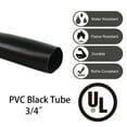 thumbnail image 5 of BLACK PVC Sleeve Wiring Harness Loom FLEXABLE Wire Cover TUBE CORD PROTECT LOT Diameter for 1/4" 1/2" 3/4" Size Choose, 5 of 6