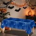 thumbnail image 5 of Btomtd 70.86 x 42.51 inch Cobweb Halloween Table Cloth Themed Party Tablecloth Web Pattern Table Cloth Seasonal Decor Tablecloth, Blue, 5 of 6