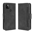 thumbnail image 1 of Case for Google Pixel 4A Cover Adjustable Detachable Card Holder Magnetic closure Leather Wallet Case - Black, 1 of 5