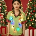 thumbnail image 5 of EWASWON Christmas Christmas LED Necklace, 9 Multicolor Lights, Festive Wearable Light String for Holiday Parties, Christmas Party Accessories, 35 Inch, 5 of 6