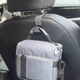 thumbnail image 4 of Paquete de 3 elegantes ganchos para reposacabezas de coche, reposacabezas para asiento trasero de coche, gancho para colgar, color blanco WD.WDQZL Hogar, 4 of 6
