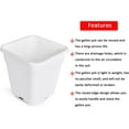 thumbnail image 6 of EPOTOOR 10 PCS Re-usable Square Nursery Pot 1/2/3/5/8/10 Gallon Plastic Grow Pots Plant, 6 of 11