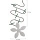 thumbnail image 2 of Gancho de cadena para filtro de pelo, removedor de fregadero de drenaje de ducha con forma de flor, 4 Uds., 2 of 5