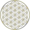 thumbnail image 1 of u200b50 Pack Flower Of Life Vinyl Stickers 5cm Gold Decals For Laptop Water Bottle Journalu200b, 1 of 3