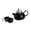 black, variant on WeiLaiKeQi Ceramic Tea Set for Adults Teapot and Cups for Tea Party Kitchen and Living Room white