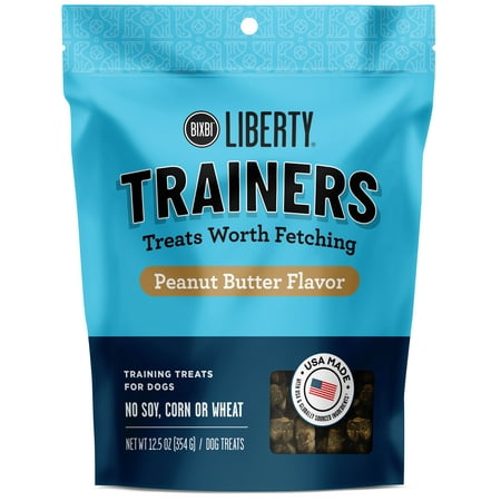 UPC: 0856452005939 | BIXBI Liberty Pocket Trainers Soft & Chewy Peanut Butter Flavored treats for dogs 12.5 oz