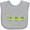 AC-Heather Grey, variant on Inktastic Caterpillar 3 Boys or Girls Baby Bib