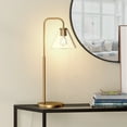 thumbnail image 5 of Evelyn&Zoe Henderson 27" Modern Metal Table Lamp with Clear Cone Glass Shade, 5 of 8