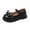 A72-Black, variant on Girls Dress Shoes Mary Jane Heels Flower Wedding Party Back to School Pump Shoes for Toddler Little Kid school performance shoes dailywear ballet Dancing shoes (Black,7)