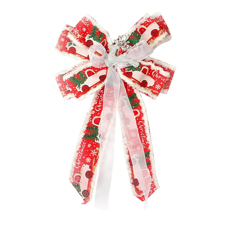 Outdoor Christmas Bows Christmas door red bow with ribbon Christmas Bows  for Gift Wrapping Front Door