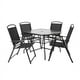 thumbnail image 4 of Mainstays Albany Lane 6-Piece Outdoor Patio Dining Set, Black rattan furniture  rattan  outdoor sofa My Lux Decor Round, 4 of 11