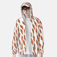 thumbnail image 2 of Lsque Carrot Pattern UPF 50+ Lightweight Sun Protection Men's Women's Long Sleeve Shirt, Hoodie Performance -Small, 2 of 7
