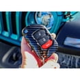 thumbnail image 6 of Glossy Black Carbon Fiber Pattern Exact Fit Flip Key Fob Shell Cover For Jeep: 2018-up Wrangler JL and 2020-up Gladiator, 6 of 9