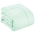 thumbnail image 3 of 7 Piece Comforter Set Bag Solid Color All Season Soft Down Alternative Blanket & Luxurious Microfiber Bed Sheets, Mint, Full (Pack of 4, 28 Count Total), 3 of 6