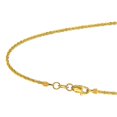 thumbnail image 2 of JewelStop 14k Solid Yellow Gold 1.5 mm Sparkle Chain Necklace, Lobster Claw Clasp - 20 Inches, 3.3gr., 2 of 6